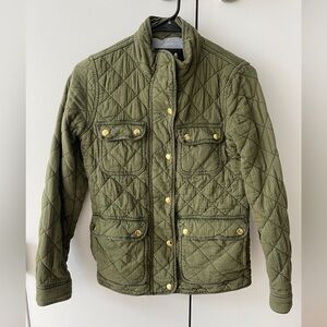 J. Crew Olive Quilted Jacket